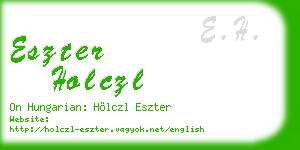 eszter holczl business card